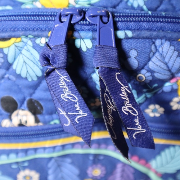 Vera Bradley Disney Mickey and Minnie Backpack Blue Floral - Picture 11 of 11